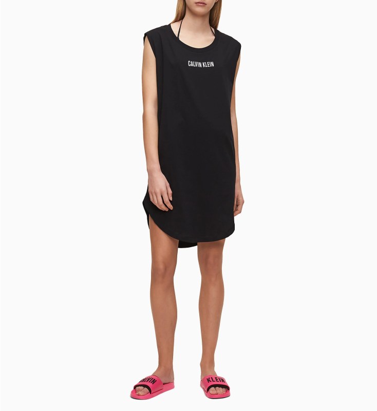 Plážové šaty model 8397717 černá - Calvin Klein - Dámské plavky