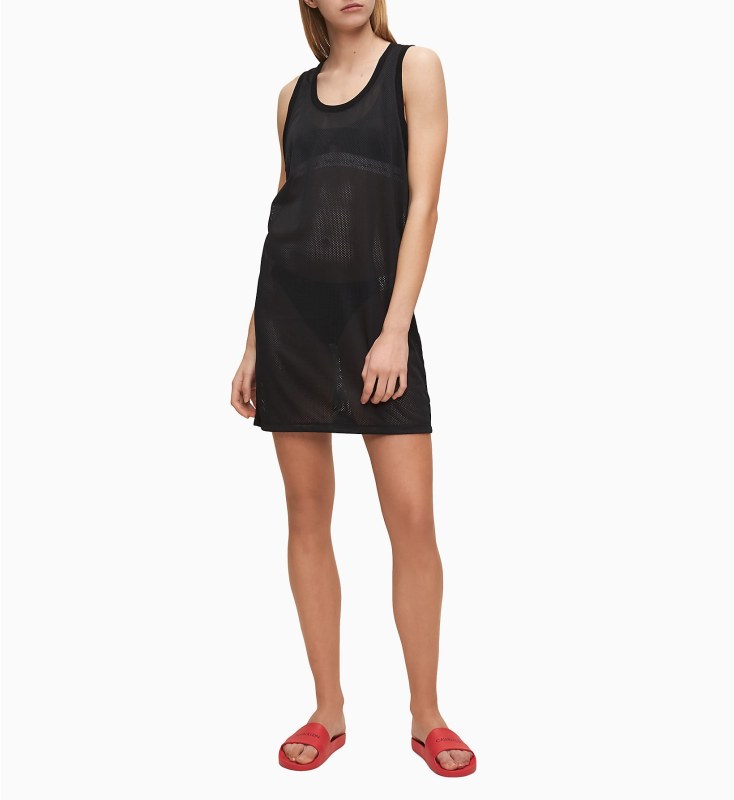 Plážové šaty model 8397763 černá - Calvin Klein - Dámské plavky