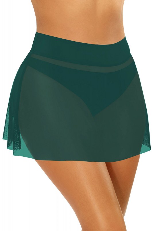 Dámská plážová sukně Skirt 4 D98B - 7 tm. zelená - Self - Dámské plavky