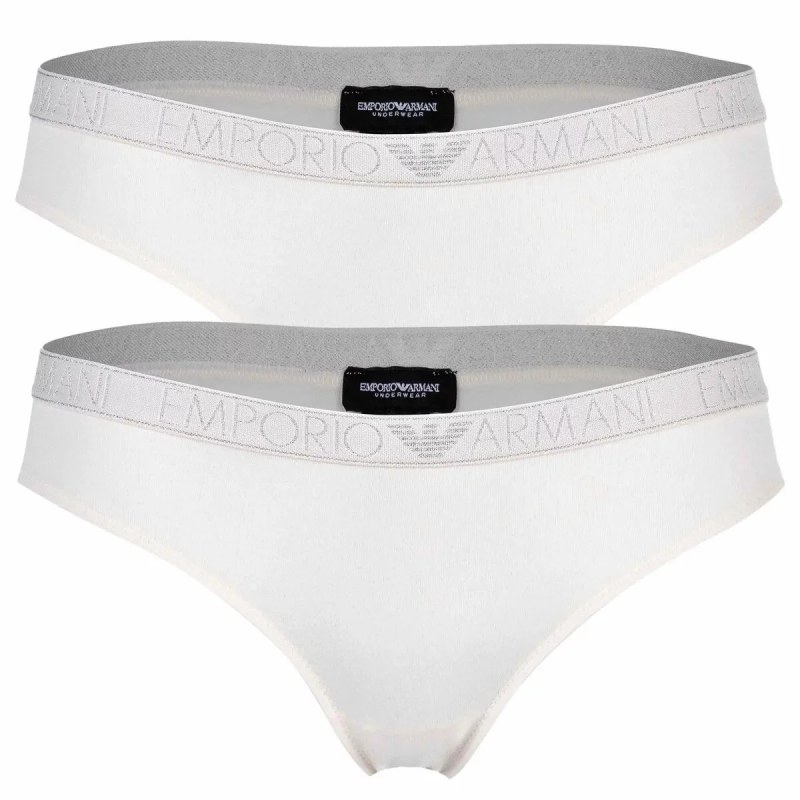 Dámské kalhotky 2PACK ecru model 19015178 - Emporio Armani