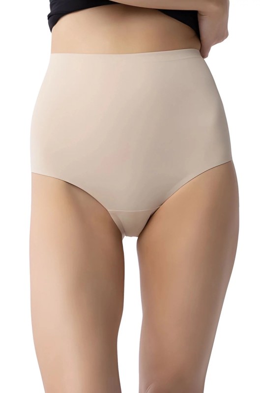 Dámské kalhotky Amber maxi high beige - Julimex