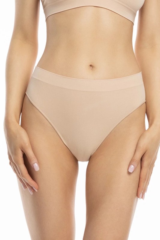 Dámské bambusové kalhotky Bamboo Bikini béžové - Julimex