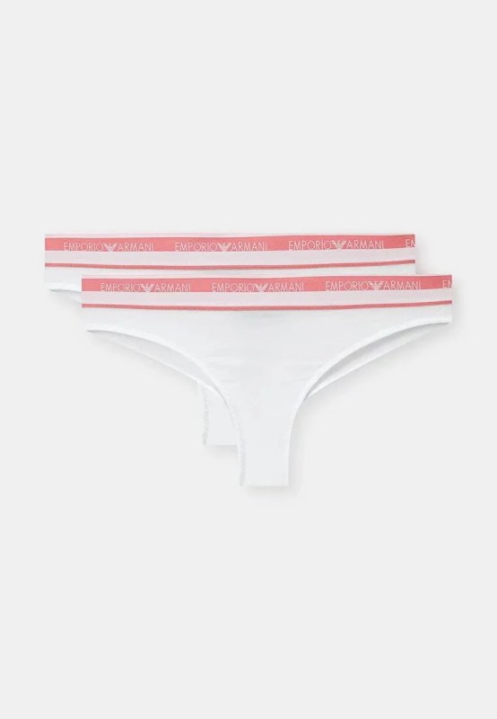 Dámské kalhotky 2Pack bílé model 19916504 - Emporio Armani