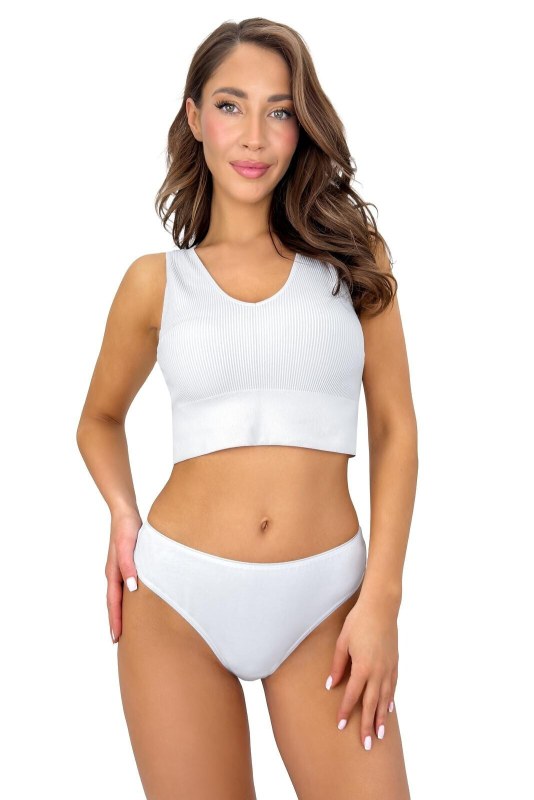 Dámské kalhotky brazilky 270 bílé - Donna - Dámské kalhoty