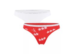 Dámské tanga 2pack bílá model 16426479 - Calvin Klein