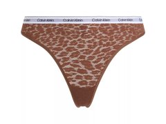 Dámská tanga HIGH LEG THONG hnědé model 19424511 - Calvin Klein