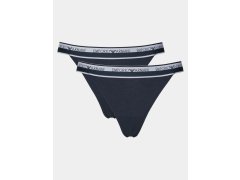 Dámská tanga 2Pack tm. modrá model 19916501 - Emporio Armani