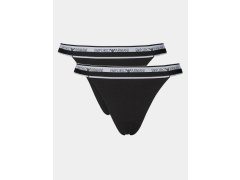 Dámská tanga 2Pack 00020 černá model 19916502 - Emporio Armani