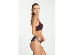 Dámské kalhotky Velvet Bloom Tanga Brasil - Julimex