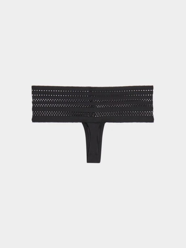 Dámská tanga Cotton Wide thong model 5915615 - DKNY