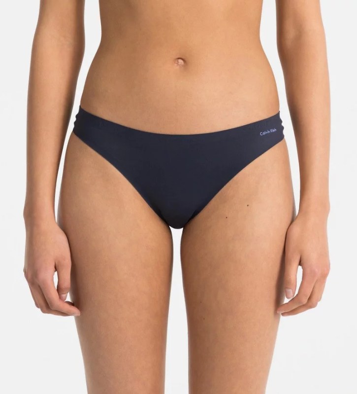 Dámské tanga model 6536325 tmavě modrá - Calvin Klein - plavky