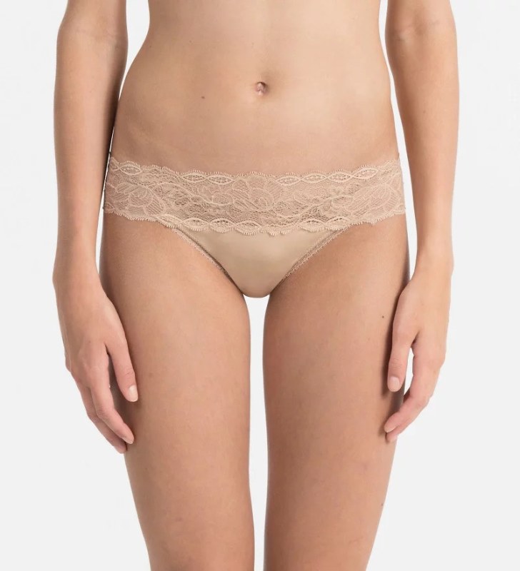Dámské tanga model 6536327 meruňková - Calvin Klein