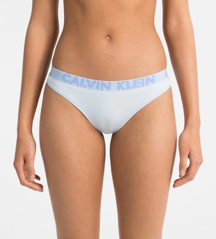 Dámské tanga model 6693023 modrá - Calvin Klein