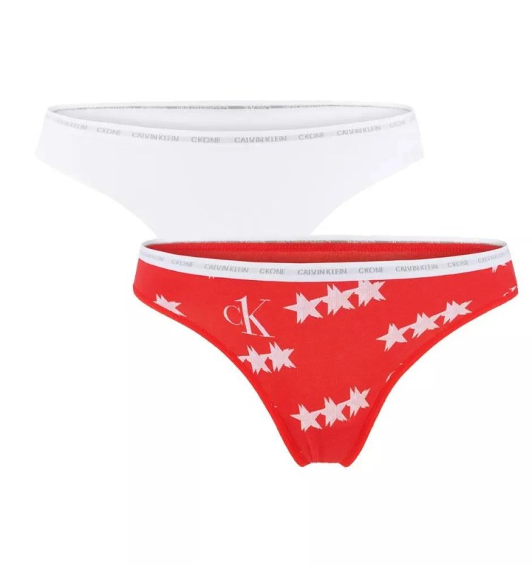 Dámské tanga 2pack bílá model 16426479 - Calvin Klein - plavky