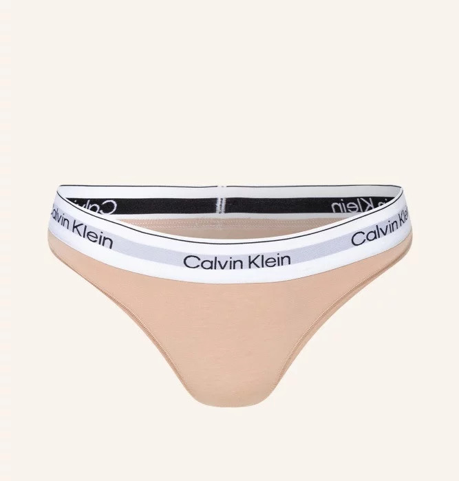 Dámské tanga béžová model 19405193 - Calvin Klein