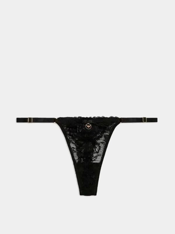 Dámská tanga 00020 černé - Emporio Armani model 19916500