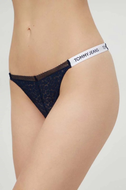 Dámská tanga HIGH LEG THONG tm. modré model 20146227 - Tommy Hilfiger