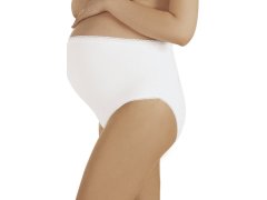 Těhotenské kalhotky Mama maxi white - ITALIAN FASHION