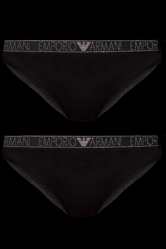 Dámské kalhotky 2PACK 00020 černé model 19015176 - Emporio Armani - Dámské kabáty