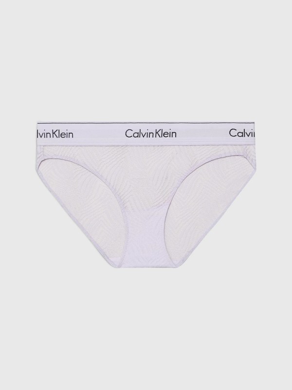 Dámské kalhotky BIKINI 000QF7712E LL0 lila - Calvin Klein - Dámské kalhoty