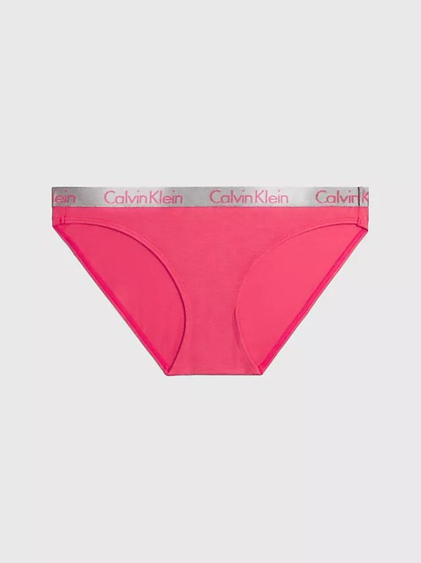 Dámské kalhotky BIKINI 000QD3540E XAV malinové - Calvin Klein - Dámské kalhoty