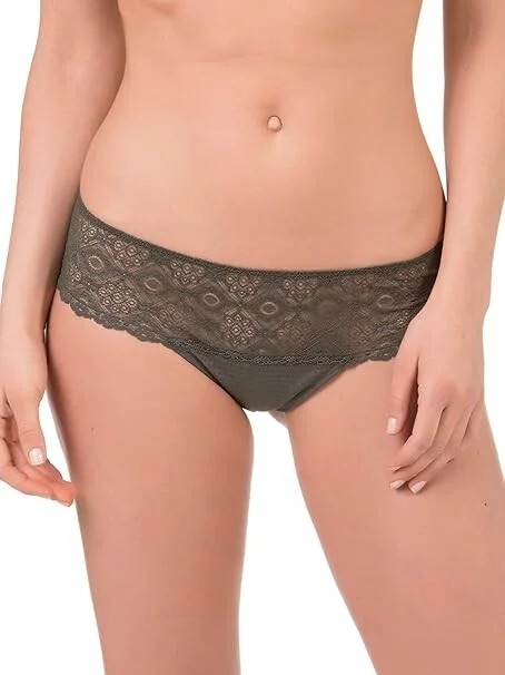 Kalhotky brazilky model 21055756 khaki zelené - Selmark Kalhotky brazilky model 21055756 khaki zelené - Selmark - kalhoty