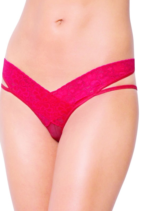 Erotické kalhotky model 17846423 red - SOFTLINE COLLECTION - Dámské kalhoty