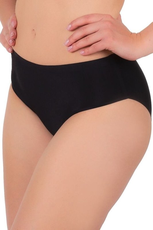 Bezešvé kalhotky Maxi Bikini černé - Doplňky čepice, rukavice a šály