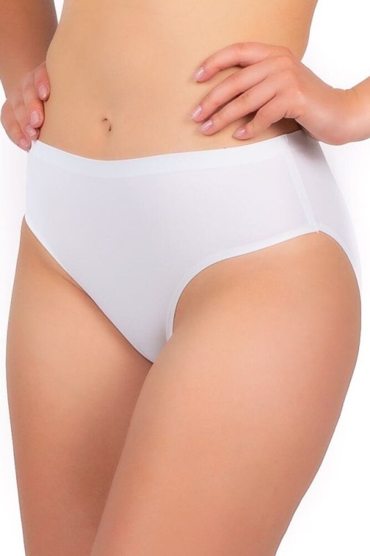 Bezešvé kalhotky Maxi Bikini bílé - Doplňky čepice, rukavice a šály