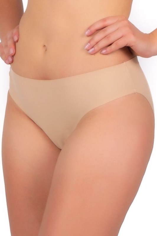 Bezešvé kalhotky Mini Bikini béžové - Doplňky čepice, rukavice a šály