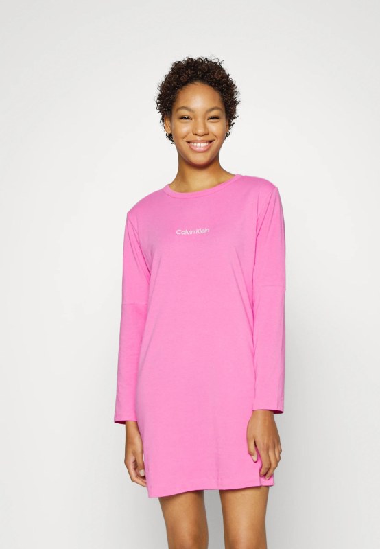 Dámská noční košilka růžová model 17037709 - Calvin Klein - Dámské pyžama