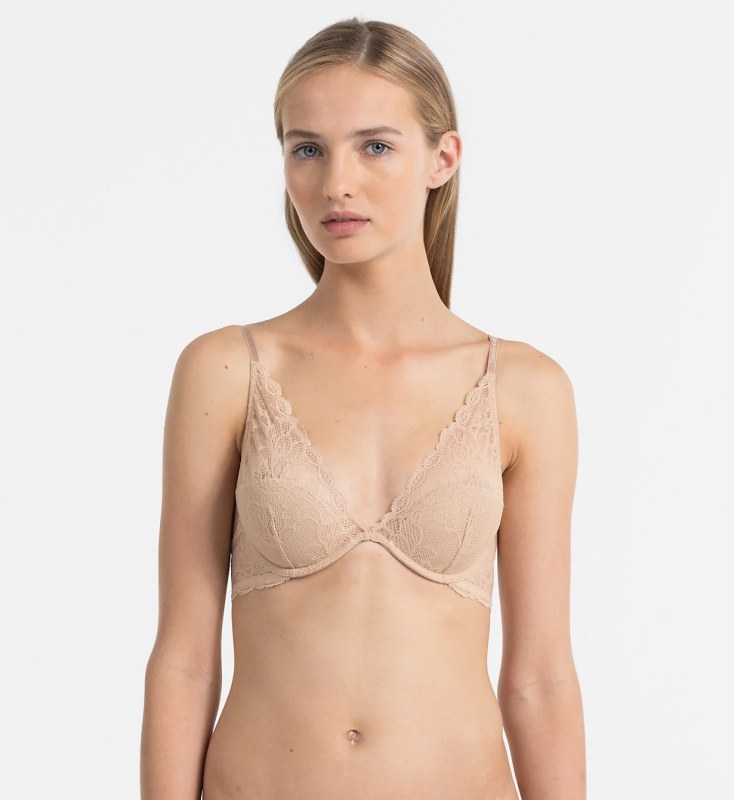 Podprsenka s&nbsp;kosticí model 5726523 tělová - Calvin Klein - čepice, rukavice a&nbsp;šály