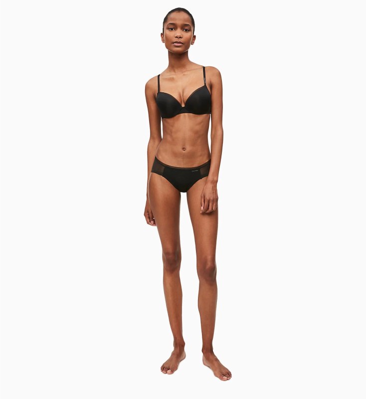 Podprsenka vyztužená model 7611958 černá - Calvin Klein