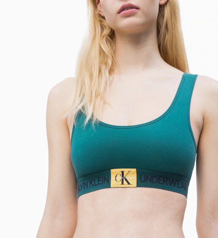 Sportovní podprsenka model 7784546 zelená - Calvin Klein