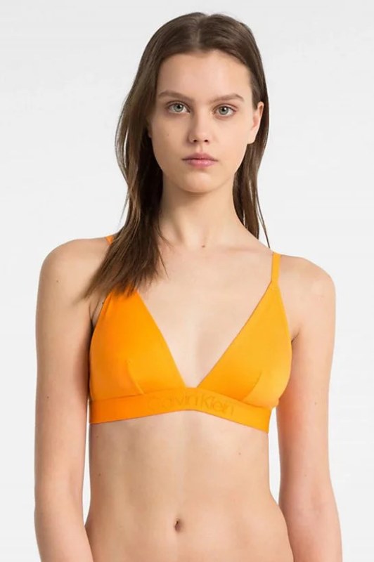 Podprsenka bez kostice model 14653315 oranžová - Calvin Klein