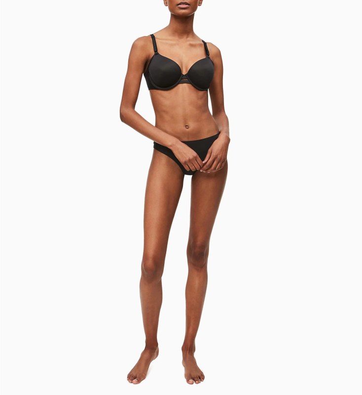 Podprsenka s kosticí model 17260645 černá - Calvin Klein