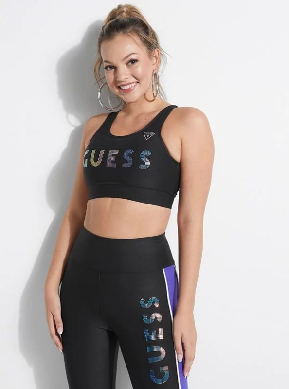 Sportovní podprsenka model 7996175 černá - Guess