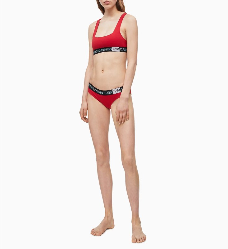 Sportovní podprsenka model 8035635 červená - Calvin Klein