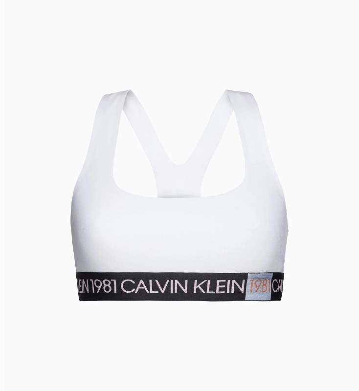 Podprsenka bez kostice model 8181540 bílá - Calvin Klein - čepice, rukavice a&nbsp;šály