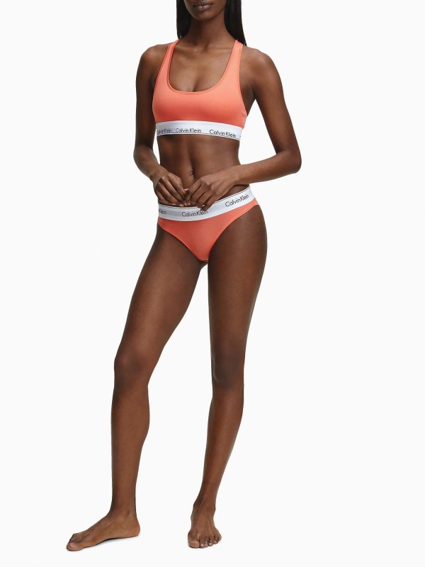 Podprsenka sportovní model 8981354 oranžová - Calvin Klein