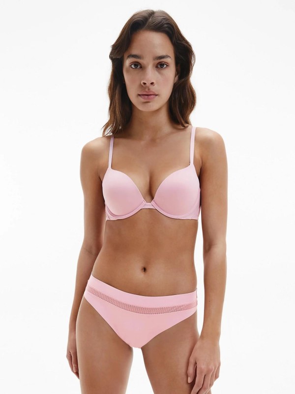 Plunge push up podprsenka růžová model 14934865 - Calvin Klein