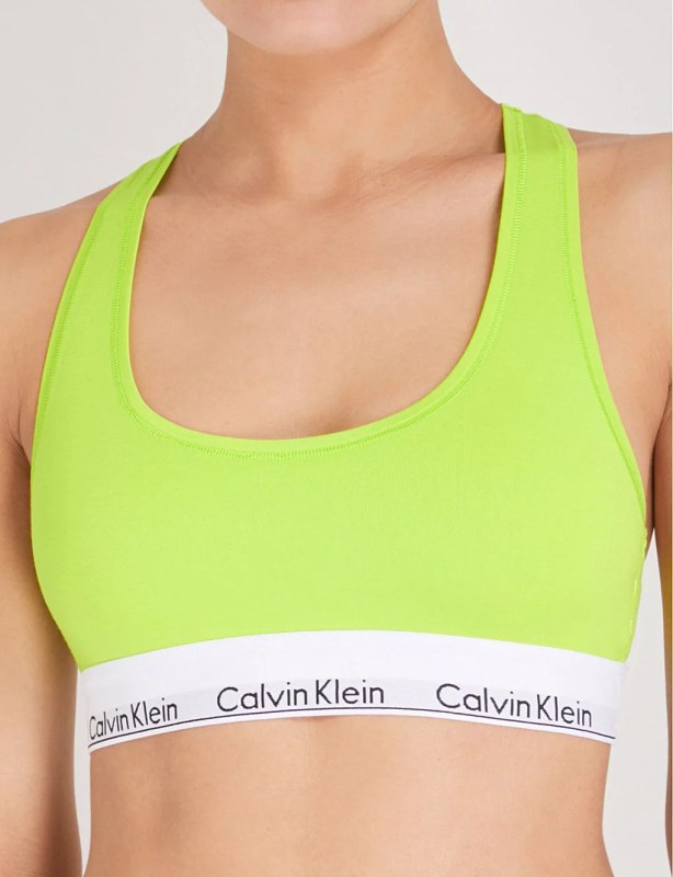 Sportovní podprsenka  Neon žlutá model 17057998 - Calvin Klein