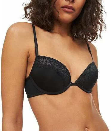 Podprsenka pushup model 17260653 001 černá - Calvin Klein