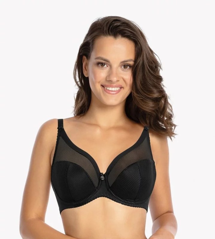Polovyztužená dámská podprsenka semi soft BS 1058 Sonia černá - Gaia