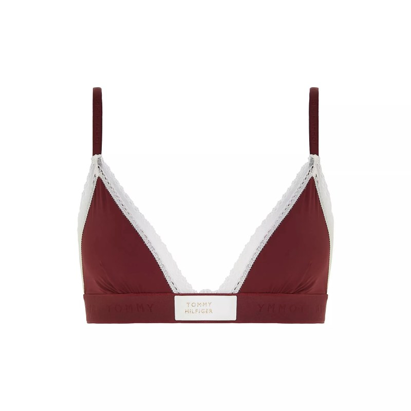 Dámská podprsenka vínová model 19328373 - Tommy Hilfiger - spodní prádlo kalhotky