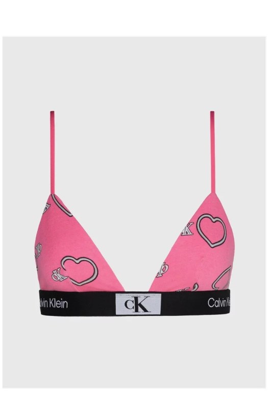 Dámské podprsenka růžová se srdíčky model 19335851 - Calvin Klein - Dámské spodní prádlo kalhotky