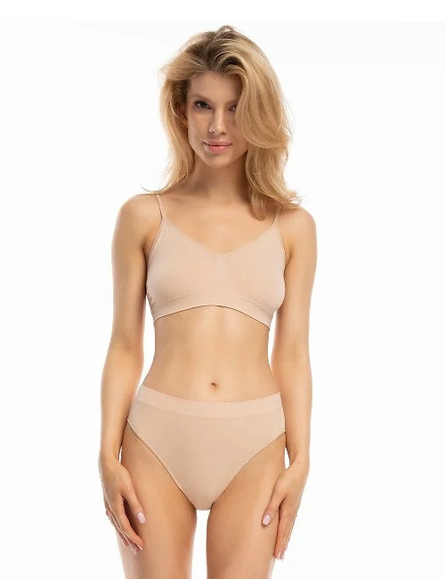 Dámská podprsenka Bamboo Bralette béžová - Julimex