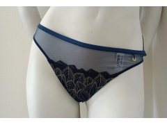 Dámské tanga modré se zlatou model 21055754 - Selmark