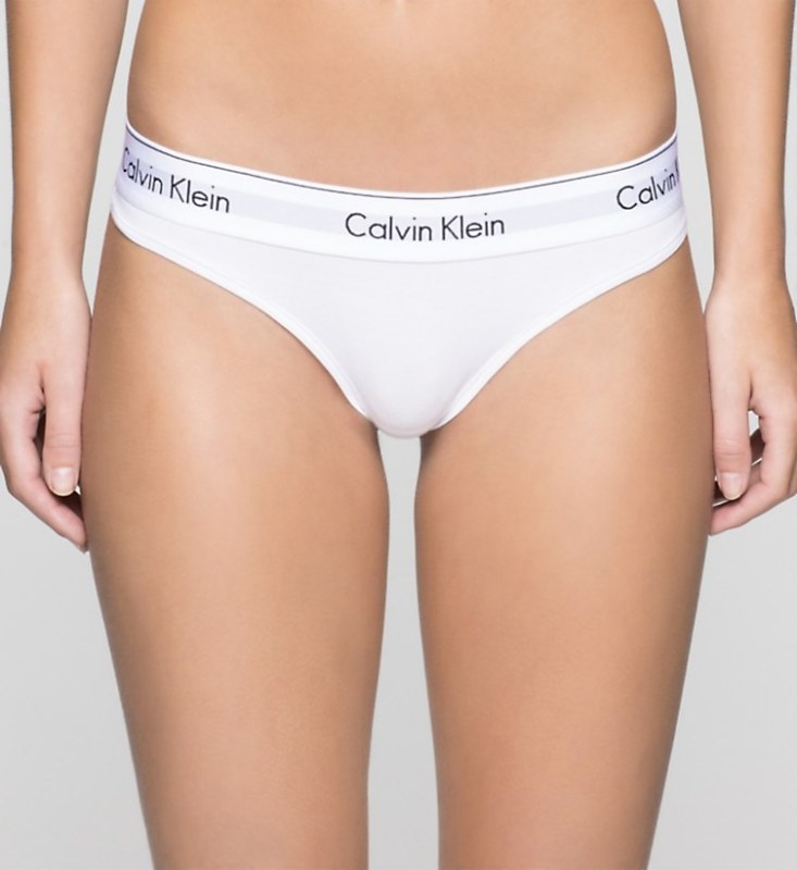 Tanga model 3943660 bílá - Calvin Klein - Dámské plavky