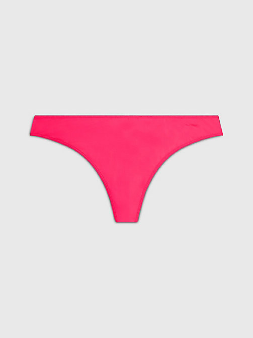 Dámské tanga QF6816E 9T4 korálové - Calvin Klein - Dámské plavky